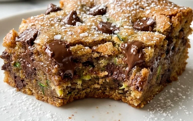 Chocolate Chip Zucchini Cookie Bars