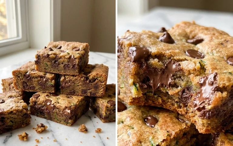 Chocolate Chip Zucchini Cookie Bars