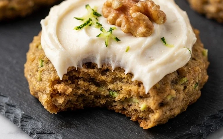 Zucchini Cookies with Cream Cheese Frosting