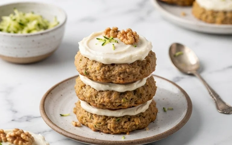 Zucchini Cookies with Cream Cheese Frosting