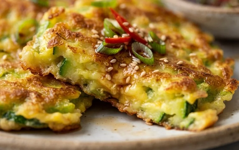 Quick & Easy Korean Zucchini Fritters (Hobak Jeon)
