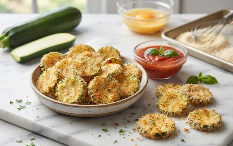 Crispy Baked Zucchini Chips