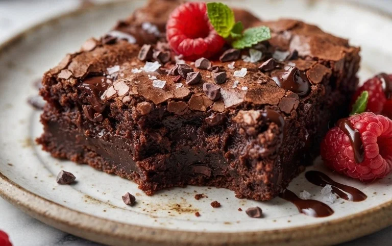 Flourless Chickpea Brownies (Vegan & Gluten Free)