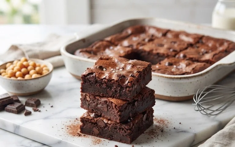 Flourless Chickpea Brownies (Vegan & Gluten Free)