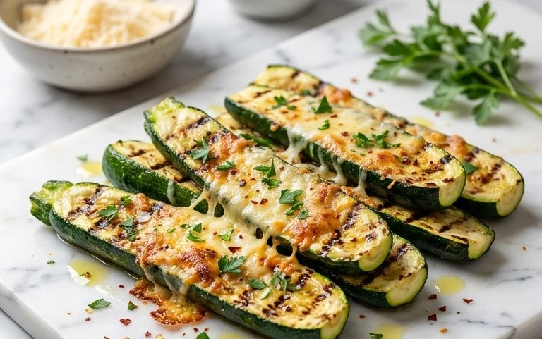 Grilled Zucchini with Parmesan