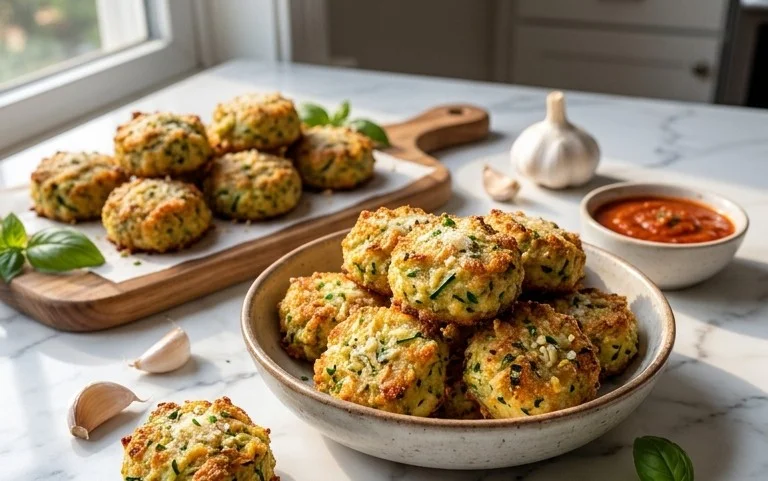 Zucchini Garlic Bites