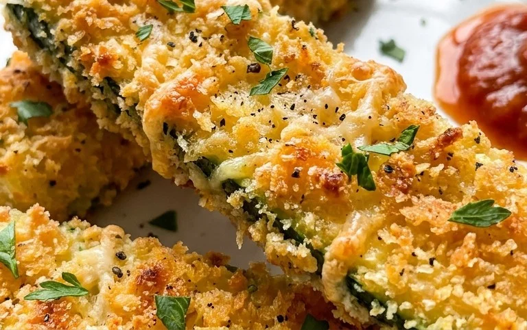 Parmesan Crusted Zucchini Sticks