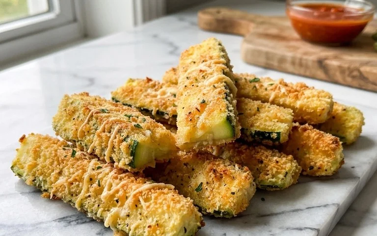Parmesan Crusted Zucchini Sticks